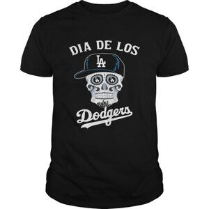 Skull Dia De Los Angeles Dodgers Shirt